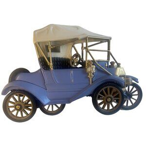 Burwood Co Antique 3D Blue Model-T Car Wall Art Plaque Model 2028-1 Vintage 1970